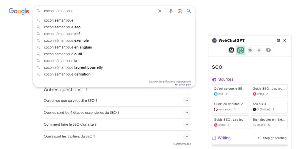 Article outils google suggest