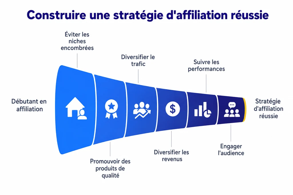 Entonnoir en six étapes pour construire une stratégie d’affiliation réussie